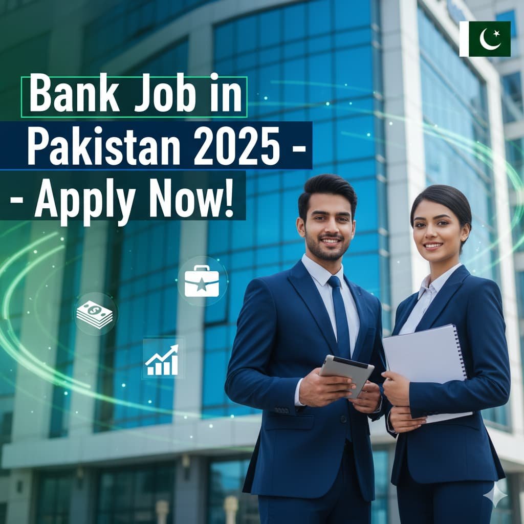Young professionals applying for bank job in Pakistan 2025