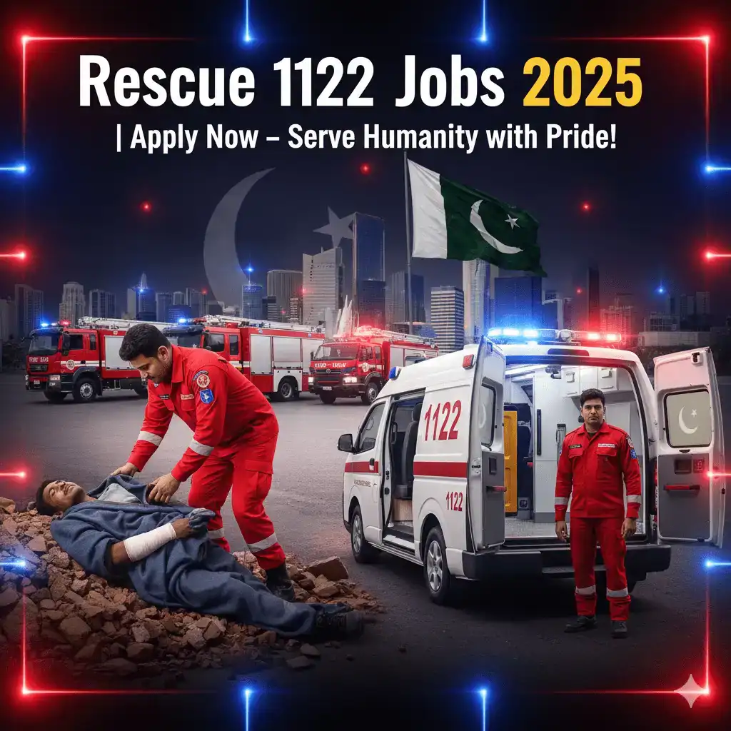 Rescue 1122 Jobs 2025 Pakistan – Emergency service team on duty